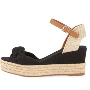 Tory Burch Knotted front wedge espadrille 9.5